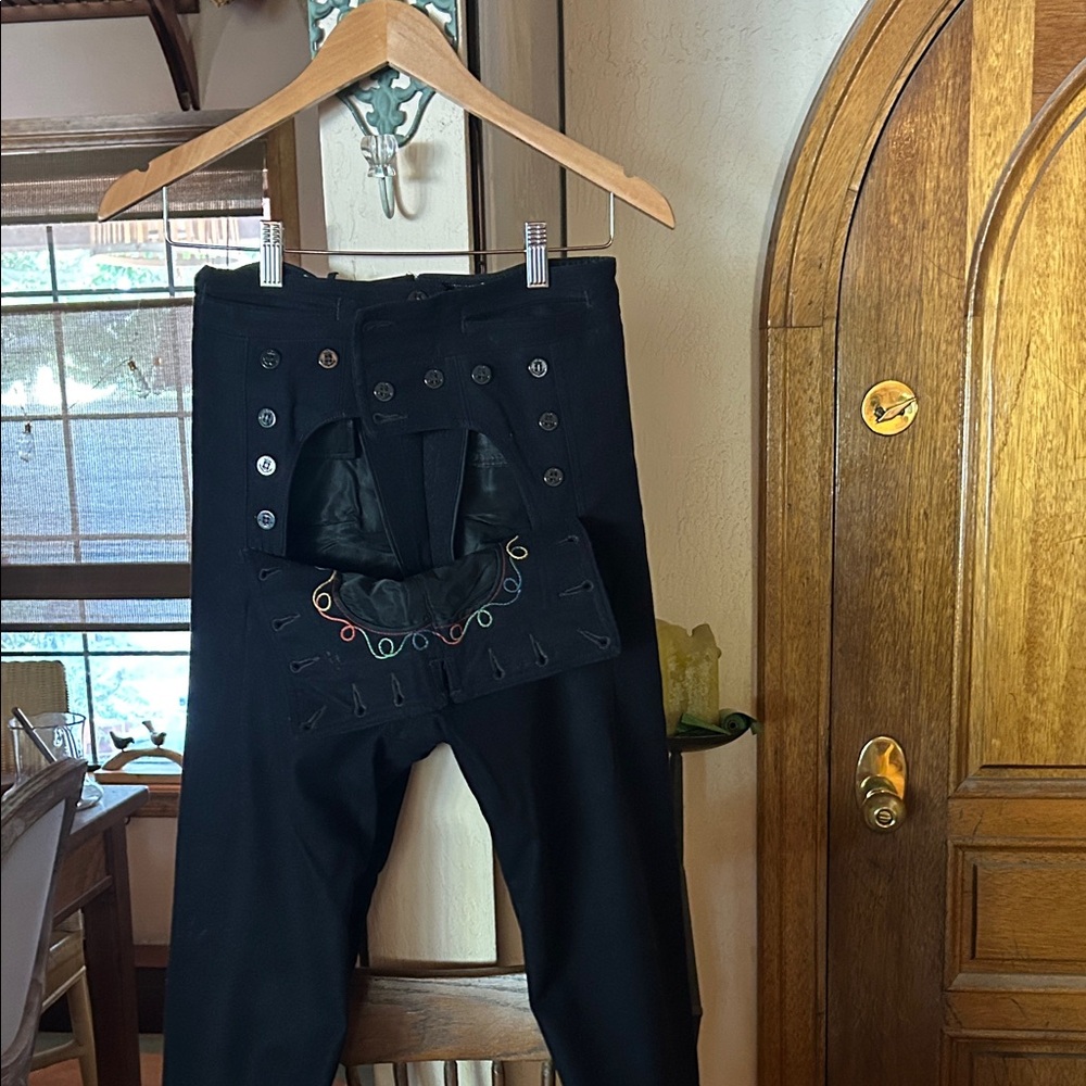 Vintage US Navy Embroidered Button Down Men's Dress Pants